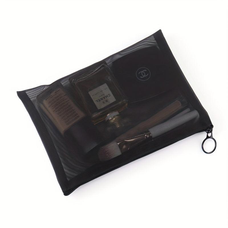 Nylon Mesh Pouch Cosmetic Travel Organizer Bag with Zipper