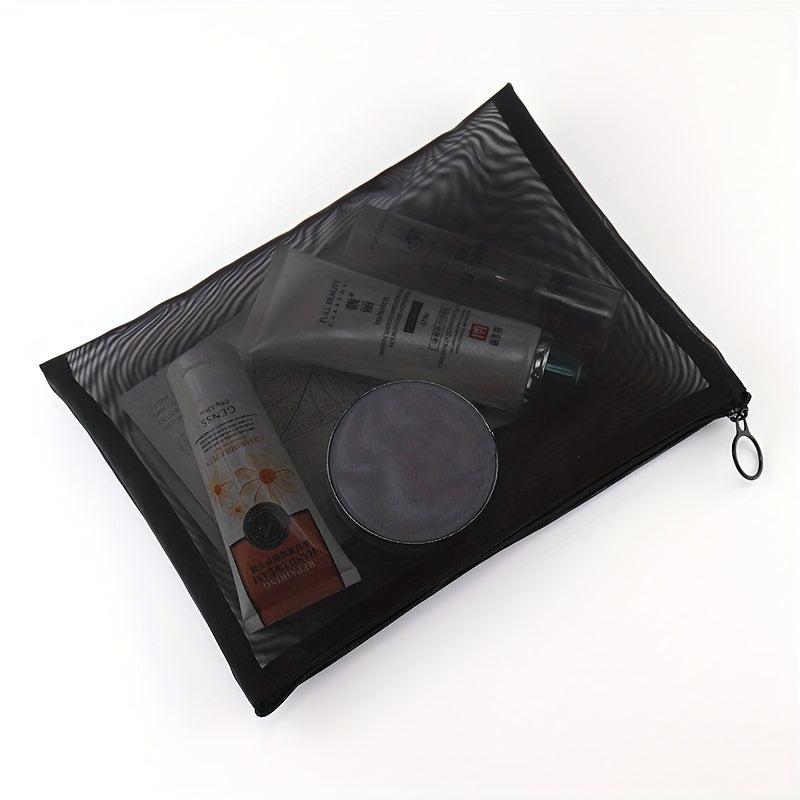 Nylon Mesh Pouch Cosmetic Travel Organizer Bag with Zipper