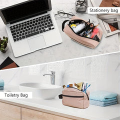 Portable Travel Toiletry Bag Water Resistant Shaving Makeup Bag with Divider