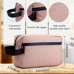 Portable Travel Toiletry Bag Water Resistant Shaving Makeup Bag with Divider