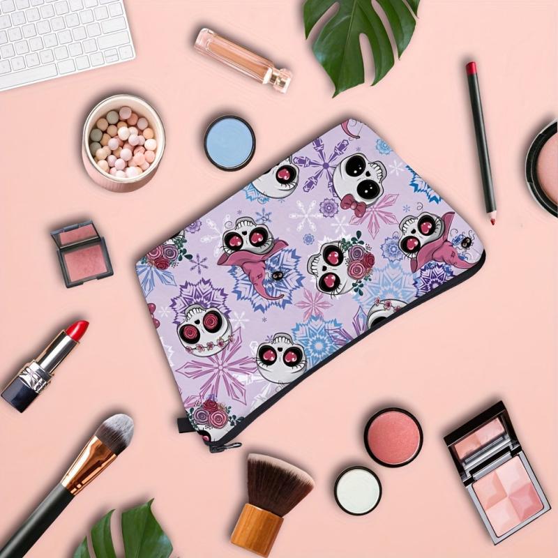Waterproof Skull Pattern Makeup Bag for Women