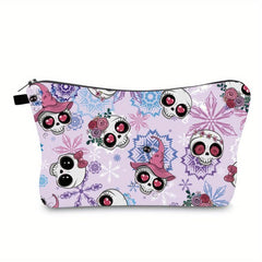 Waterproof Skull Pattern Makeup Bag for Women