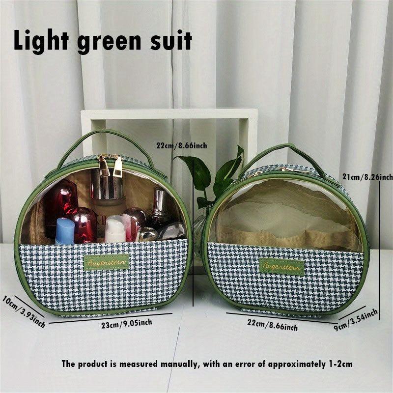 2pcs Makeup Organizer Set High Capacity Professional Cosmetic Storage Bag