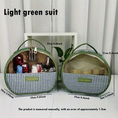 2pcs Makeup Organizer Set High Capacity Professional Cosmetic Storage Bag