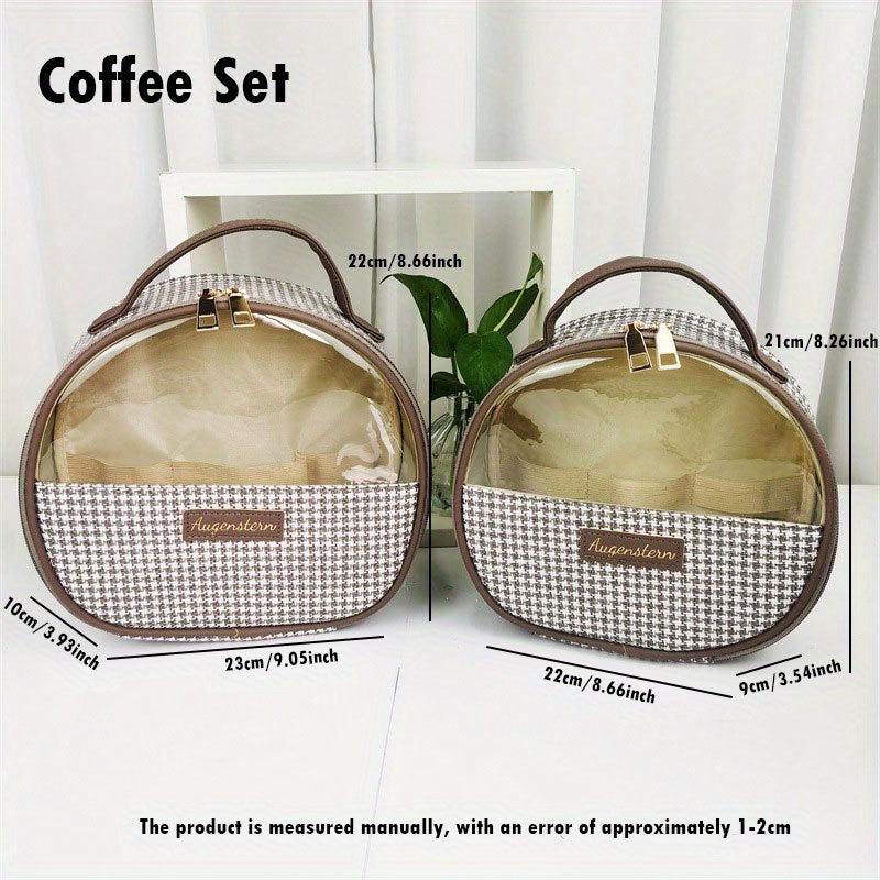 2pcs Makeup Organizer Set High Capacity Professional Cosmetic Storage Bag
