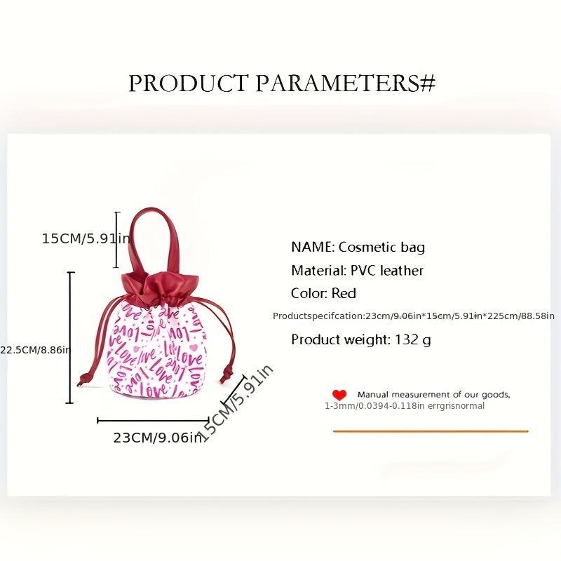 Travel Makeup Bag Organizer with Drawstring Closure