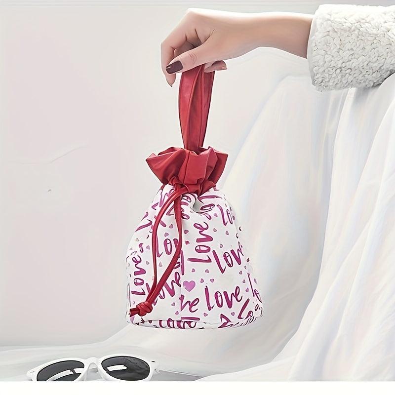 Travel Makeup Bag Organizer with Drawstring Closure
