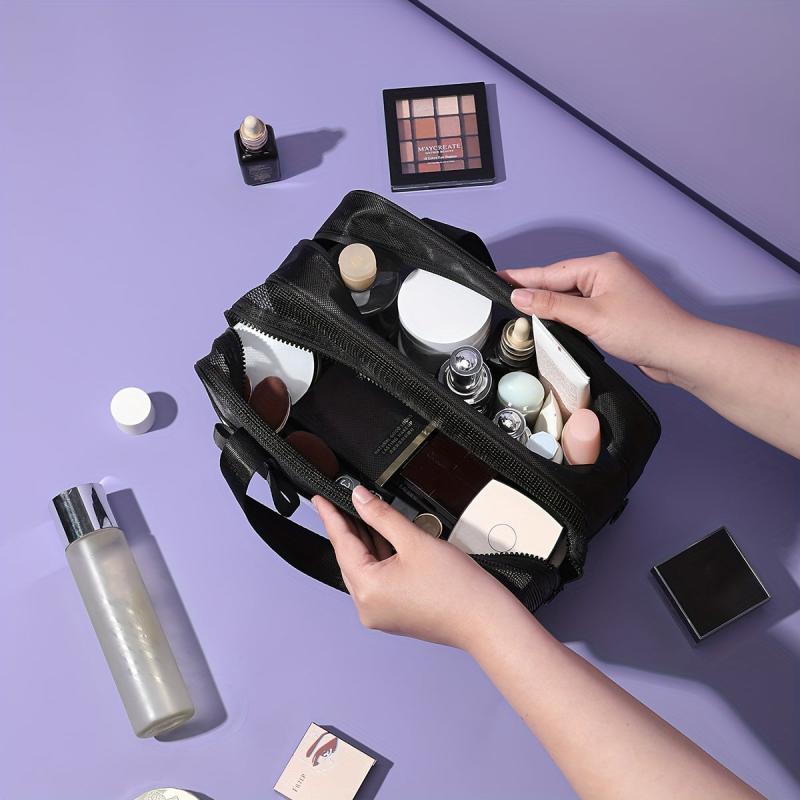 Double Layer Cosmetic Bag Purple