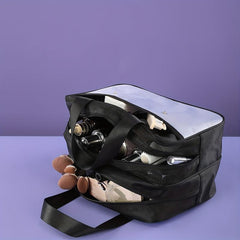 Double Layer Cosmetic Bag Purple