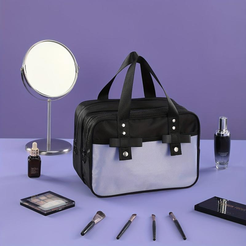 Double Layer Cosmetic Bag Purple