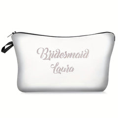 Bride Tribe Team Bride Cosmetic Bag Zipper Toiletry Makeup Bag