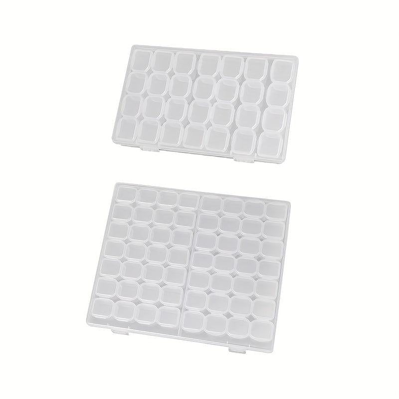 Nail Art Tool Jewelry Storage Box 56 Grids Plastic Organizer Container