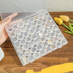Nail Art Tool Jewelry Storage Box 56 Grids Plastic Organizer Container