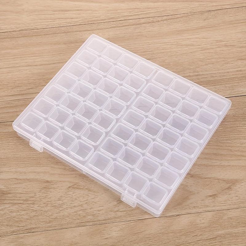 Nail Art Tool Jewelry Storage Box 56 Grids Plastic Organizer Container