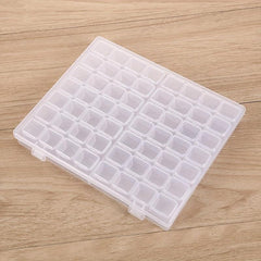 Nail Art Tool Jewelry Storage Box 56 Grids Plastic Organizer Container