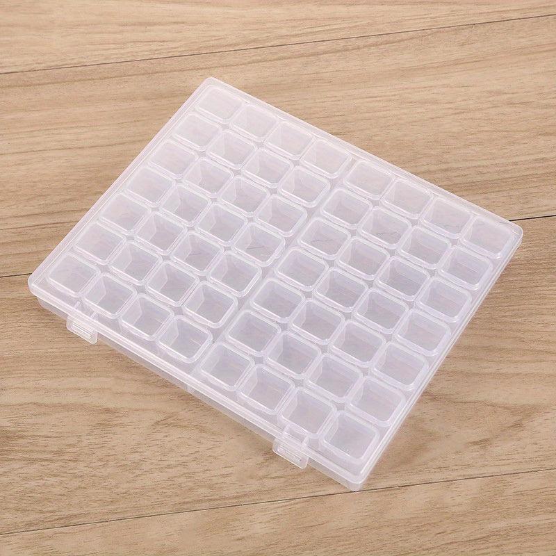 Nail Art Tool Jewelry Storage Box 56 Grids Plastic Organizer Container