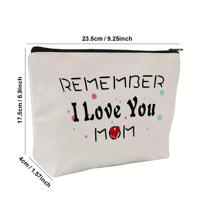 Mother Appreciation Gift Cosmetic Bag Canvas Makeup Pouch
