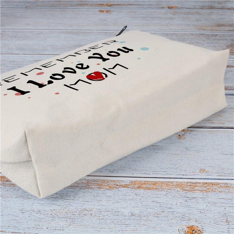 Mother Appreciation Gift Cosmetic Bag Canvas Makeup Pouch