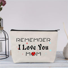 Mother Appreciation Gift Cosmetic Bag Canvas Makeup Pouch