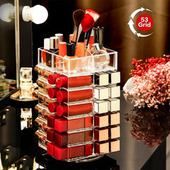 360 Spinning Lipstick Organizer Clear Acrylic
