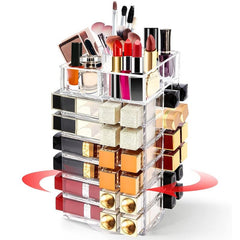 360 Spinning Lipstick Organizer Clear Acrylic