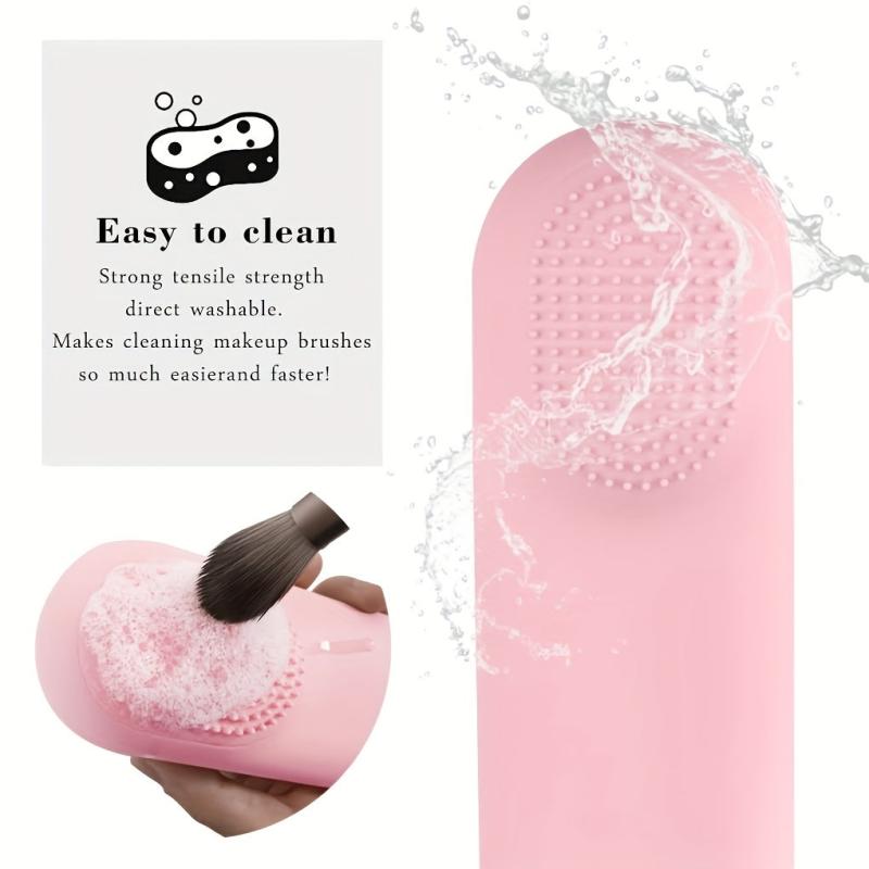 Travel Makeup Brush Holder Silicone Case Cosmetic Pouch Organizer Bag