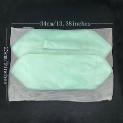 Travel Makeup Bag Waterproof Checkered Organizer with Dividers & Handle