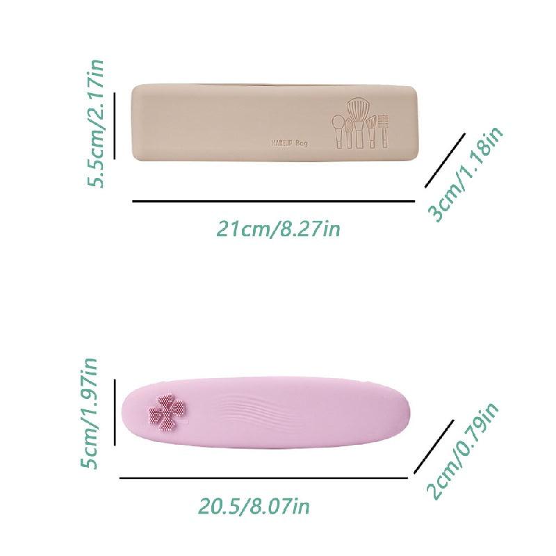 Silicone Makeup Brush Holder Travel Case Waterproof Organizer
