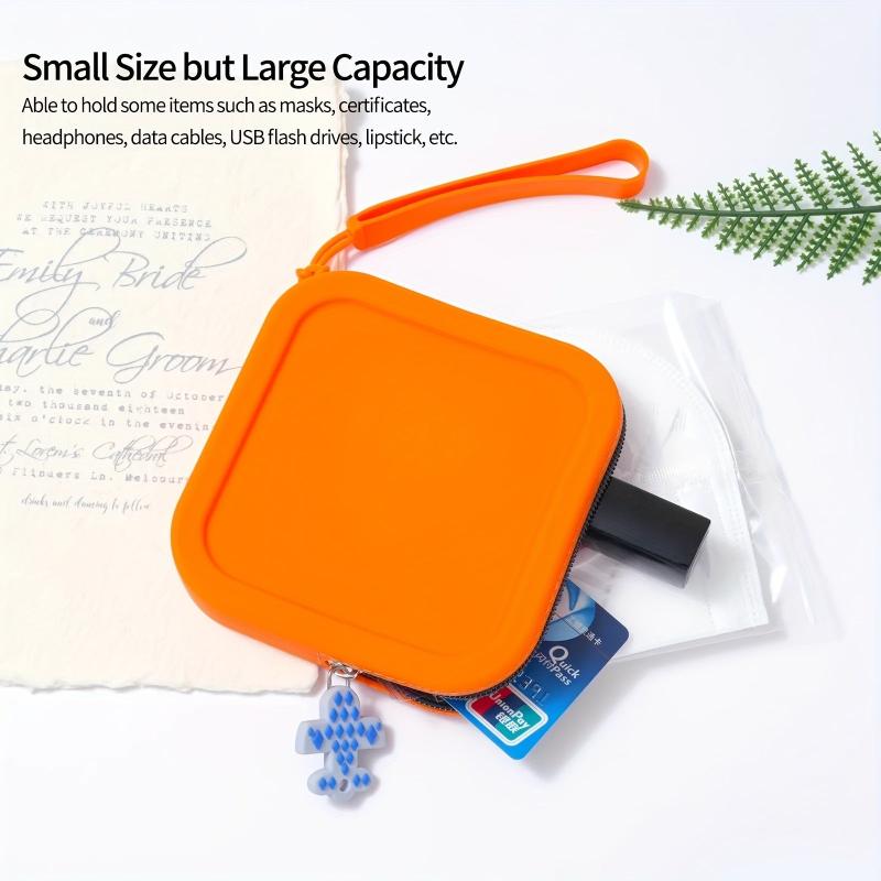 Silicone Zipper Makeup Pouch Waterproof Toiletry Bag