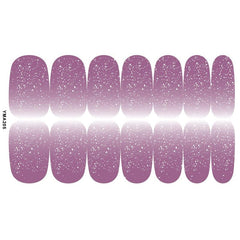 14 Sheets Gradient Nail Polish Stickers Glitter Nail Art Strips