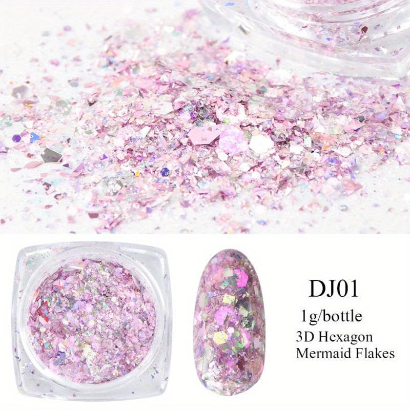 3D Mermaid Holographic Nail Glitter Sequin for DIY or Salon
