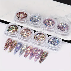3D Mermaid Holographic Nail Glitter Sequin for DIY or Salon