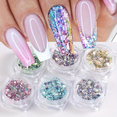 3D Mermaid Holographic Nail Glitter Sequin for DIY or Salon