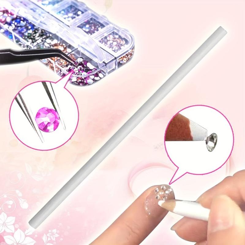 Nail Art Rhinestones Nail Crystal Gems Silver Golden Nail Studs