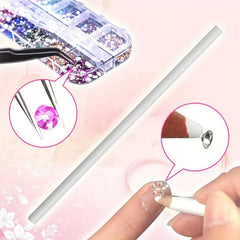 Nail Art Rhinestones Nail Crystal Gems Silver Golden Nail Studs