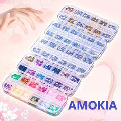 Nail Art Rhinestones Nail Crystal Gems Silver Golden Nail Studs