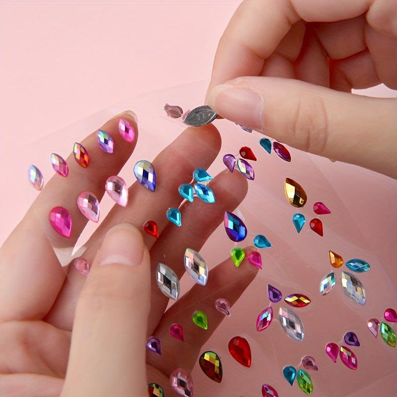 8 Rhinestone Eye Makeup Stickers for Fairytale Makeup