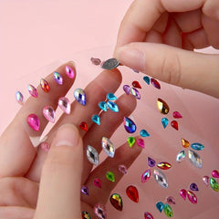 8 Rhinestone Eye Makeup Stickers for Fairytale Makeup