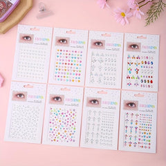 8 Rhinestone Eye Makeup Stickers for Fairytale Makeup