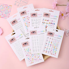 8 Rhinestone Eye Makeup Stickers for Fairytale Makeup