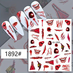 Halloween Nail Art Stickers Self Adhesive Decals