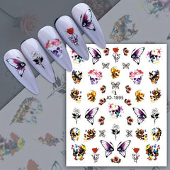 Halloween Nail Art Stickers Self Adhesive Decals