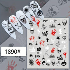Halloween Nail Art Stickers Self Adhesive Decals