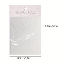 3D Nail Art Stickers Heart Star Pattern Sparkling Nail Decals