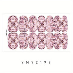 Marble Nail Polish Strips Stickers Self-Adhesive