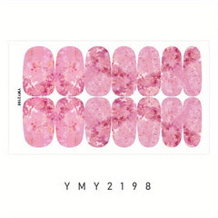 Marble Nail Polish Strips Stickers Self-Adhesive