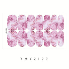 Marble Nail Polish Strips Stickers Self-Adhesive