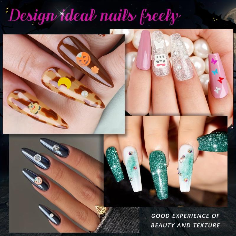 Halloween Nail Sequins Stickers Box - Pumpkin Snowflake Ghost