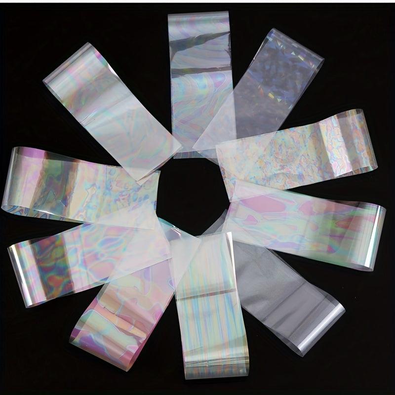 Aurora Glass Ice Paper Holographic Cellophane Decals DIY Sticker Foils