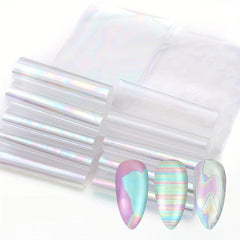 Aurora Glass Ice Paper Holographic Cellophane Decals DIY Sticker Foils